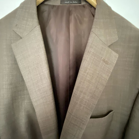 Chaps Mens Brown Black Blend Wool Business Formal Blazer- Sz-48R - Picture 2 of 16